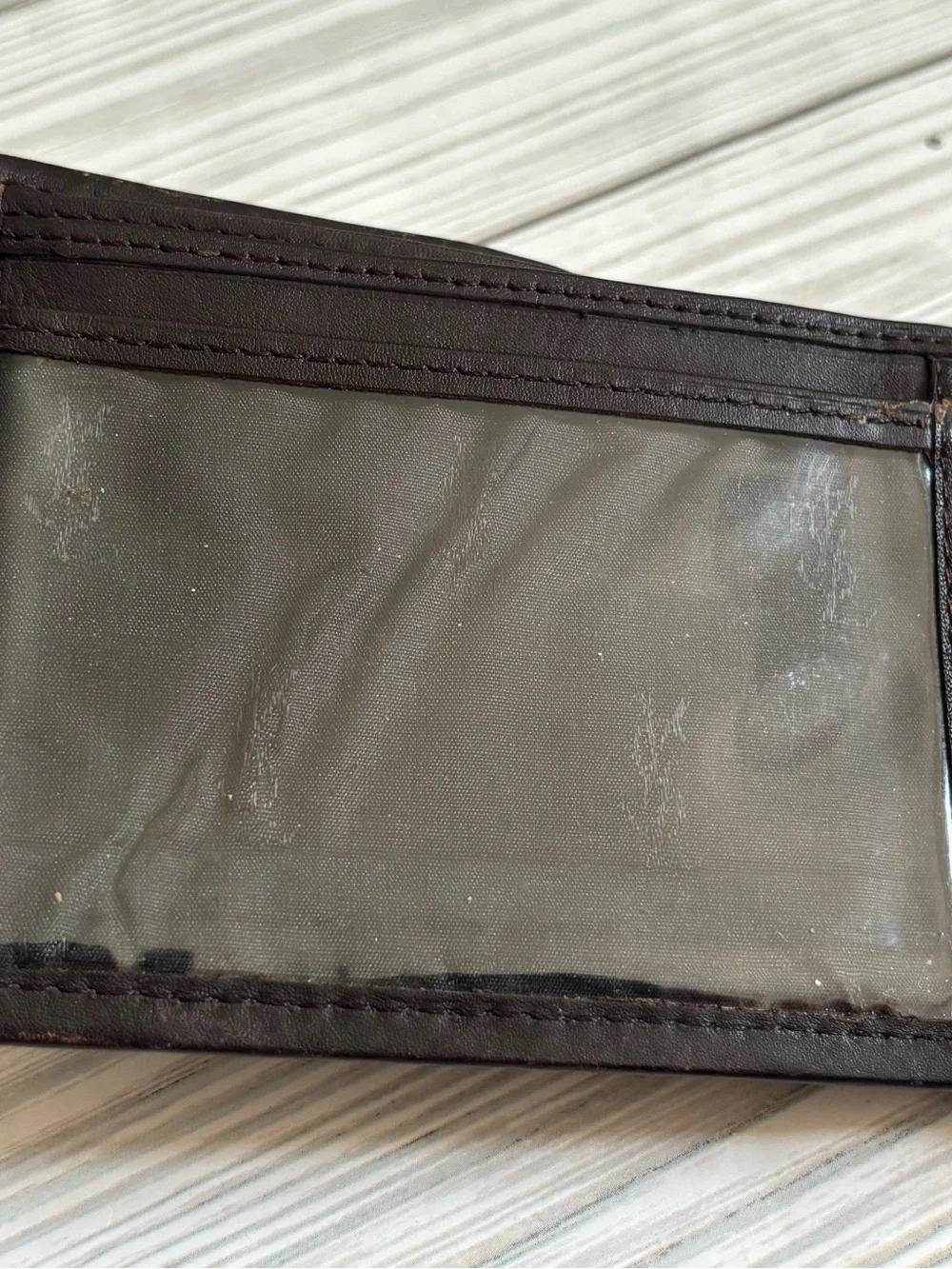 Men’s Yves Saint Laurent Dark Brown Vintage Leather Bifold Wallet